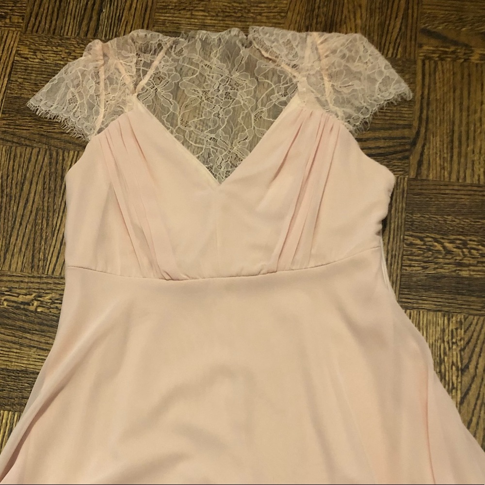 Lace cap sleeve dress